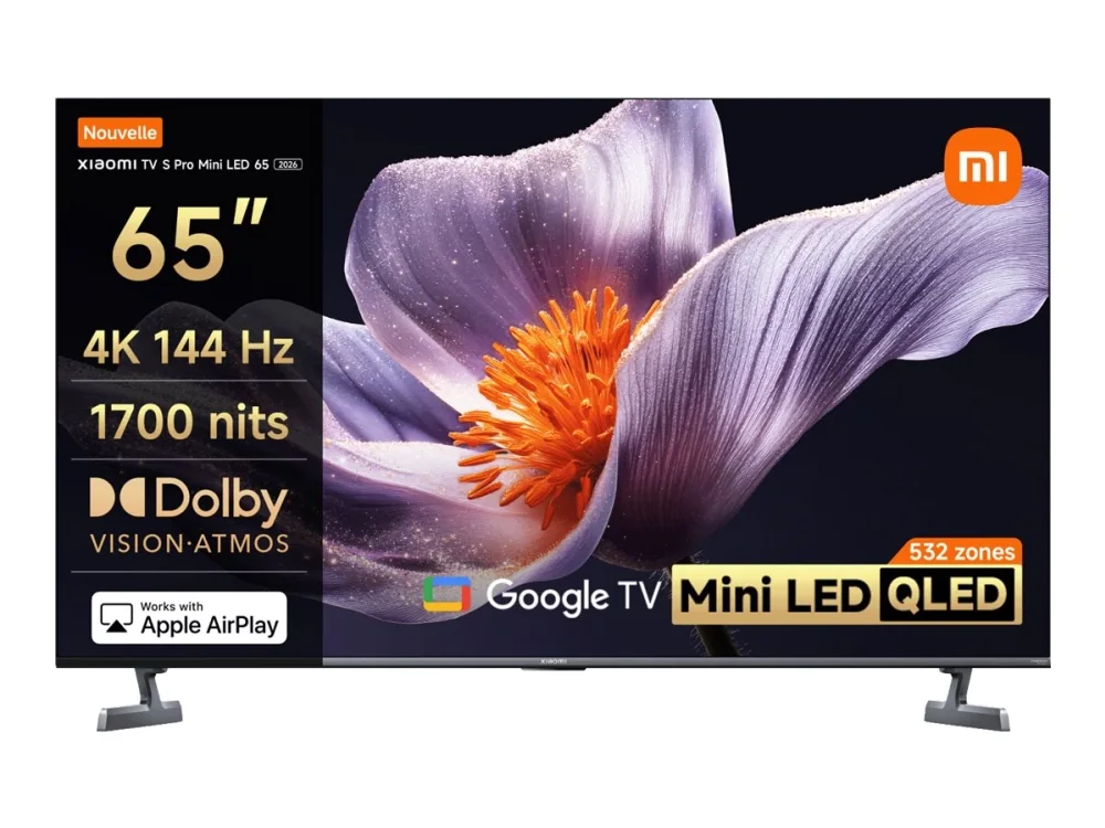 Xiaomi TV S Pro, 165,1 cm (65), 3840 x 2160 pikseliä, QD-Mini LED, Älytelevisio, Wi-Fi, Harmaa