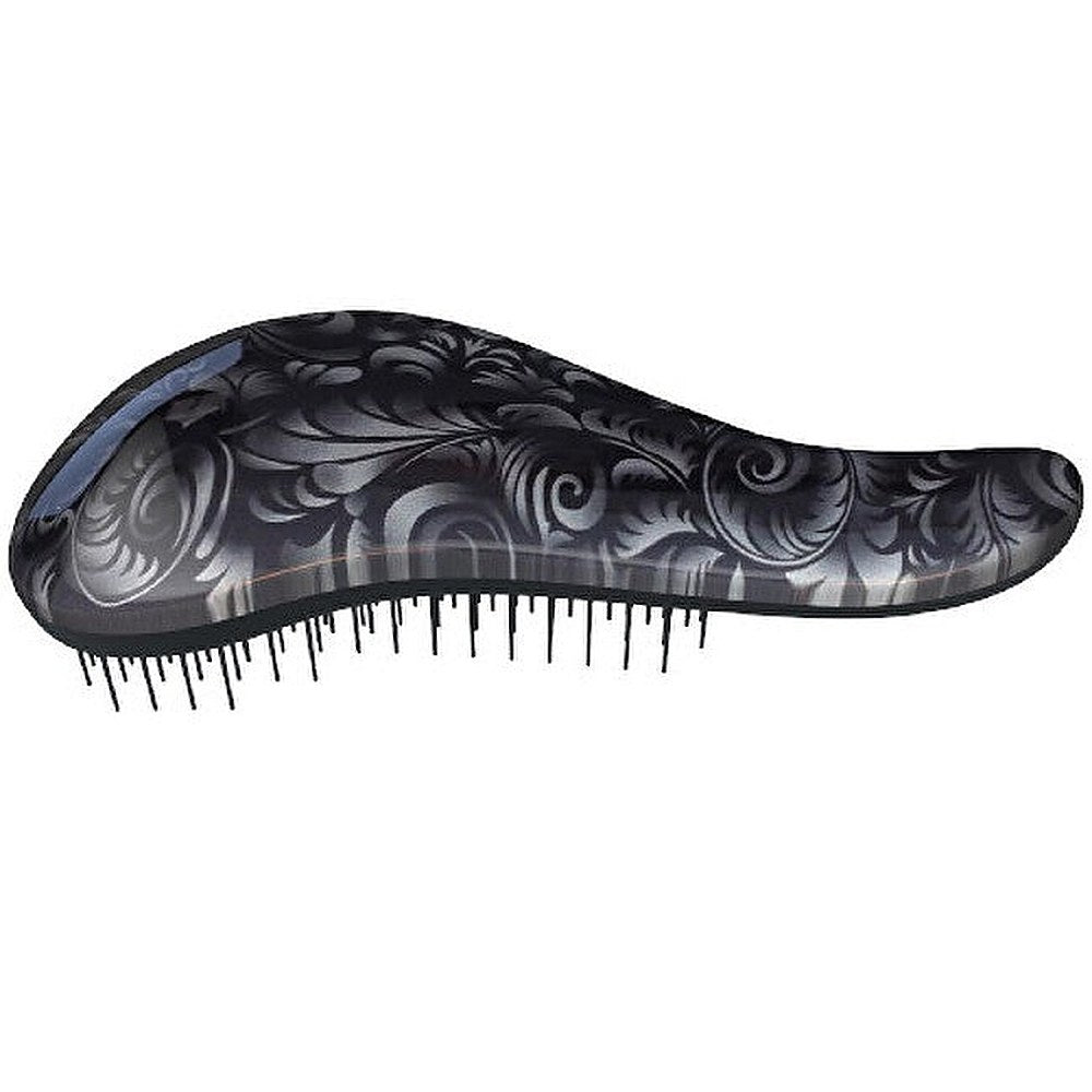 Dtangler Spazzola Per Capelli Con Manico Black Flower — Spazzola Capelli