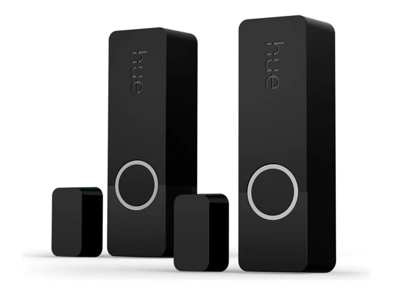 Philips Hue Secure Contact sensor - Ovi- ja ikkuna-anturi - langaton - ZigBee - musta (pakkaus sisältää 2)