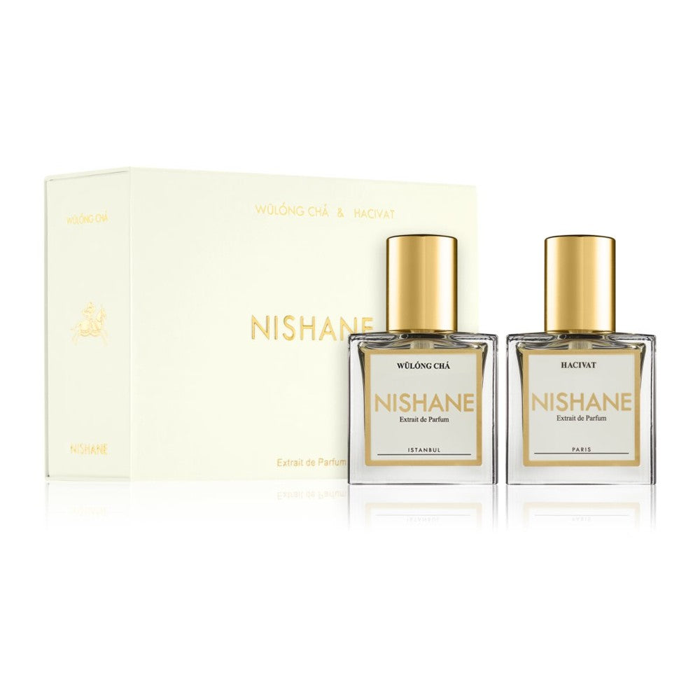 Nishane Hacivat & Wulong Cha unisex matkapakkaus 2× 15 ml
