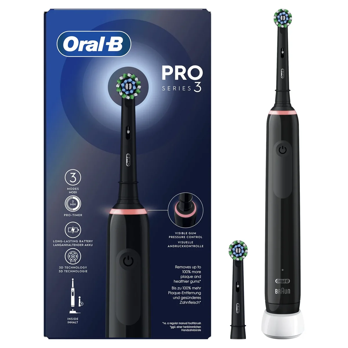Oral-B Sähköhammasharja Pro 3 3000 - Black