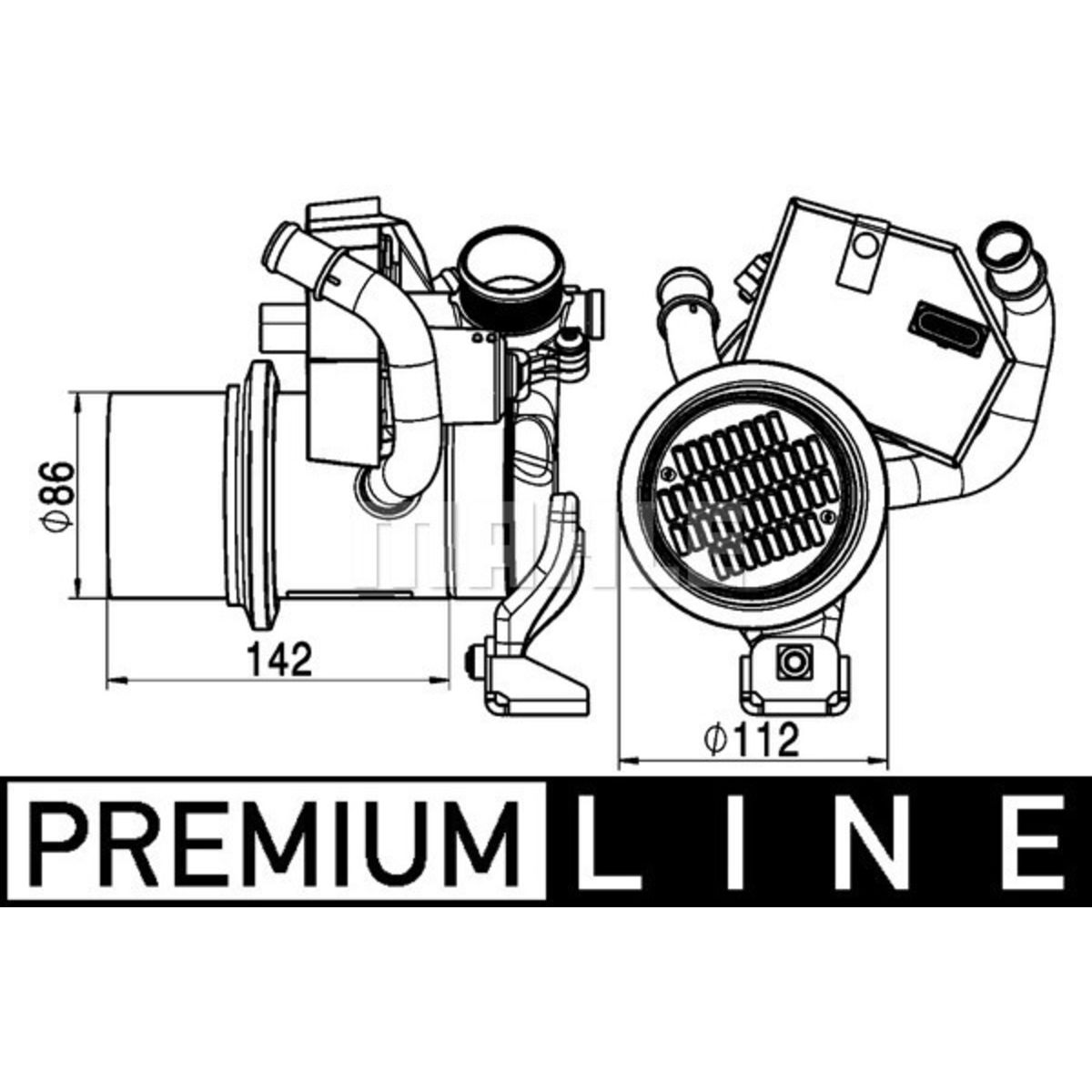 EGR-jäähdytin MAHLE CE 5 000P