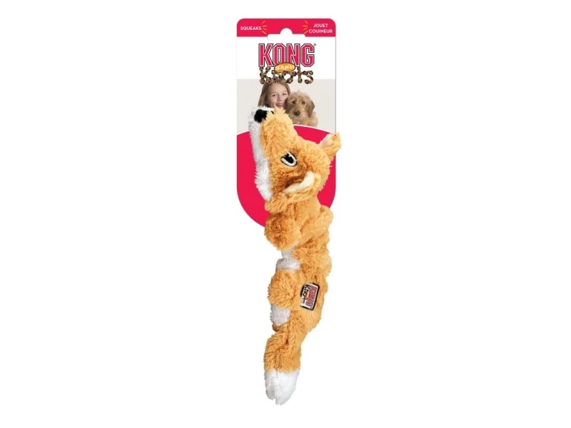 Kong Leksak Scrunch Knots Fox Orange M/l 36cm
