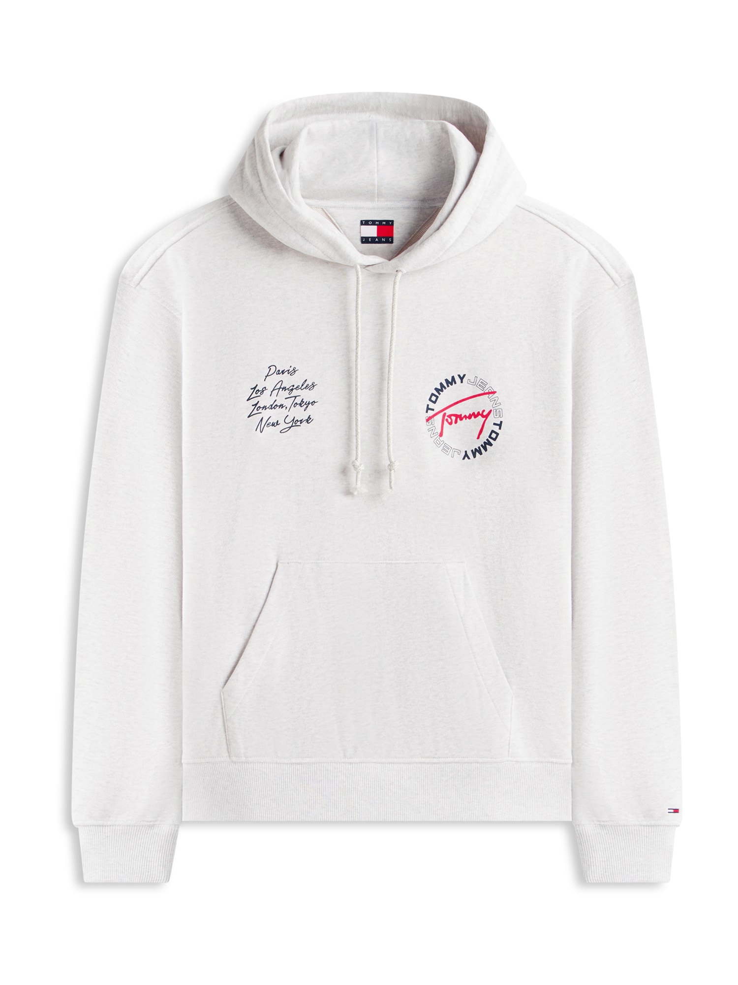 Tommy Jeans Collegepaita tummansininen / vaaleanharmaa / punainen