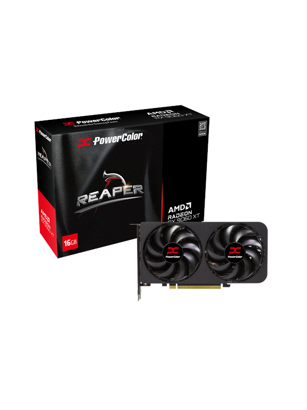 PowerColor Radeon RX 9060 XT Reaper - 16GB GDDR6 RAM - Näytönohjaimet