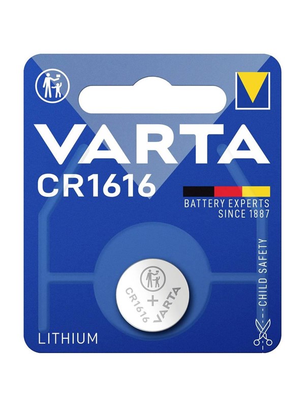 Varta Varta CR1616 litiumnappiparisto - 1 kpl 6616101401 Vastaa: N/A