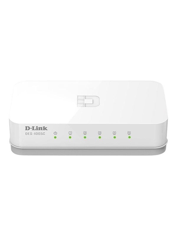 5-porttinen nopea Ethernet-kytkin, energiatehokas