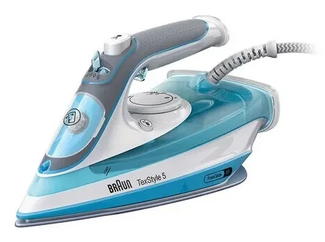 Braun TexStyle 5 SI 5006 BL -höyrysilitysrauta, 2600 W, 0,3 l, sininen/harmaa/valkoinen