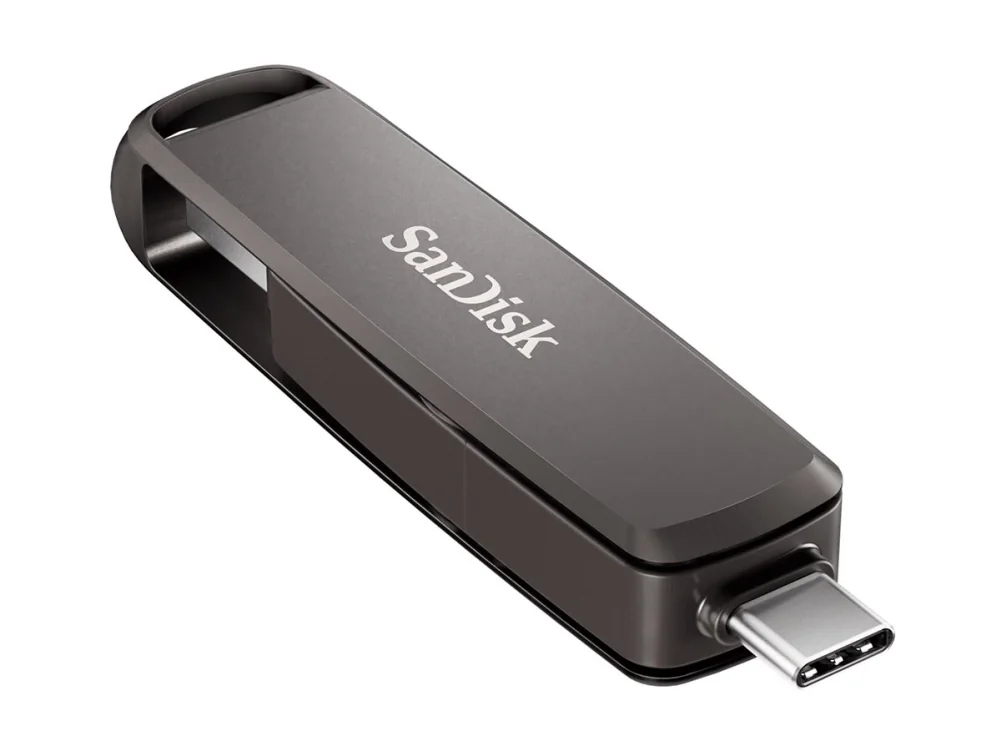 SanDisk Extreme Pro Dual Drive USB 3.2 Gen 2 256 Gt -muistitikku, musta