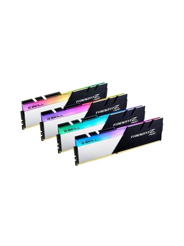G.SKILL Trident Z Neo RGB 128 Gt (4 x 32 Gt) DDR4 3600 MHz, CL18 -muisti, musta/hopea