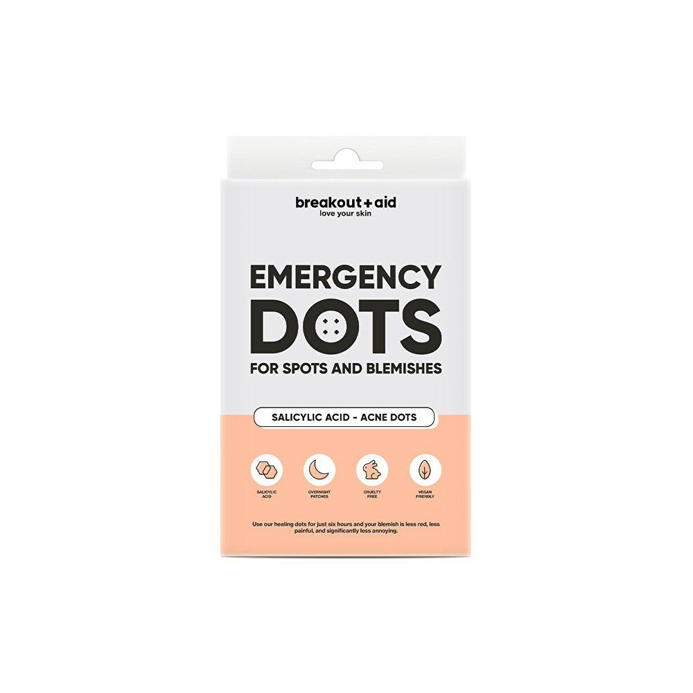 Breakout+aid Aknelaastari salisyylihapolla Emergency Dots 72 kpl