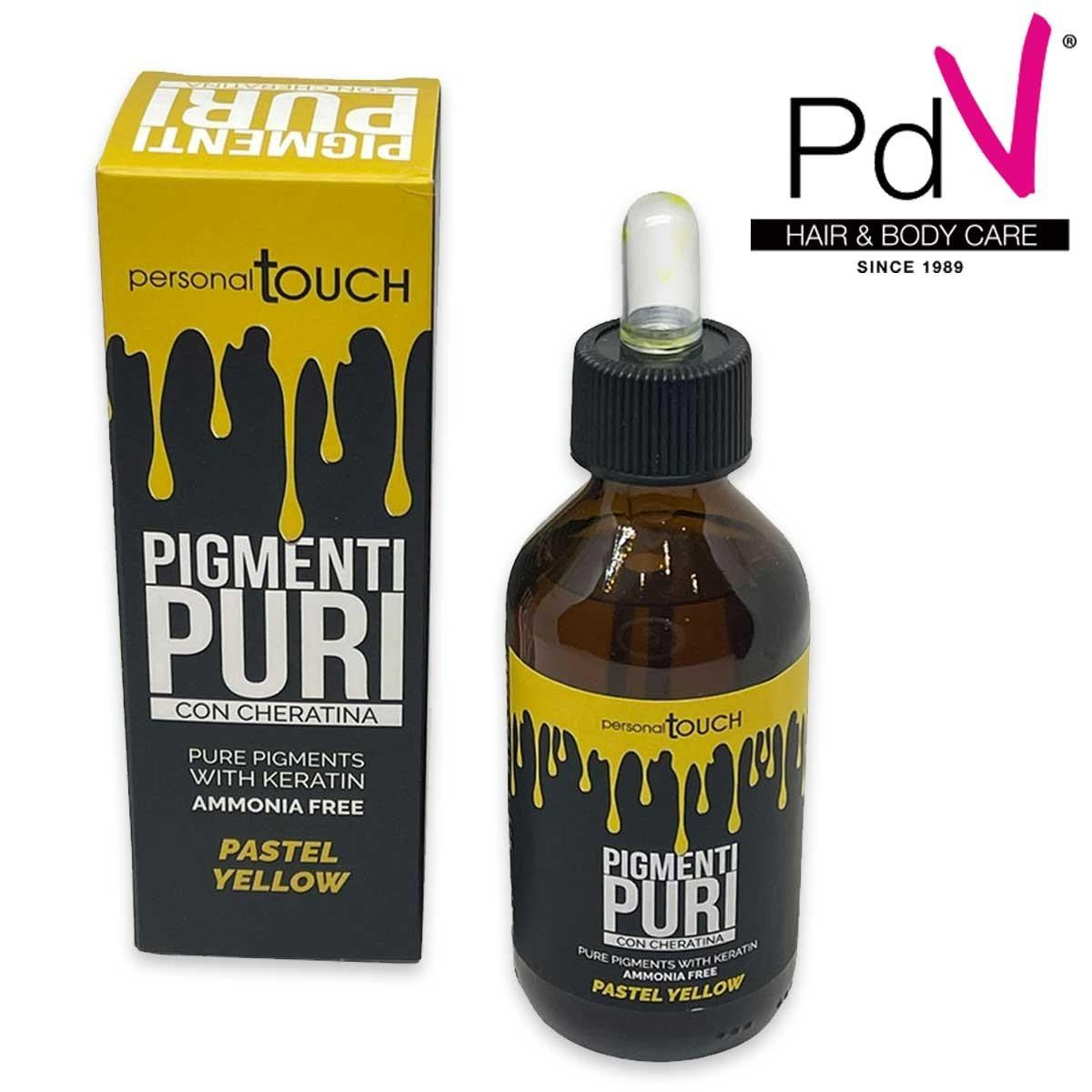 Personal touch puhtaat pigmentit keratiinilla 100 ml pastellinkeltainen