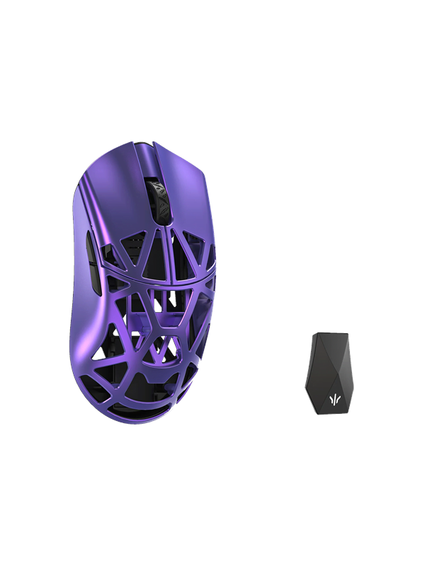WLMouse Beast X Max (Solid Side + Omron) / Wireless 8K / Magnesium - Pelihiiri - Optinen - 5 painiketta - Violetti