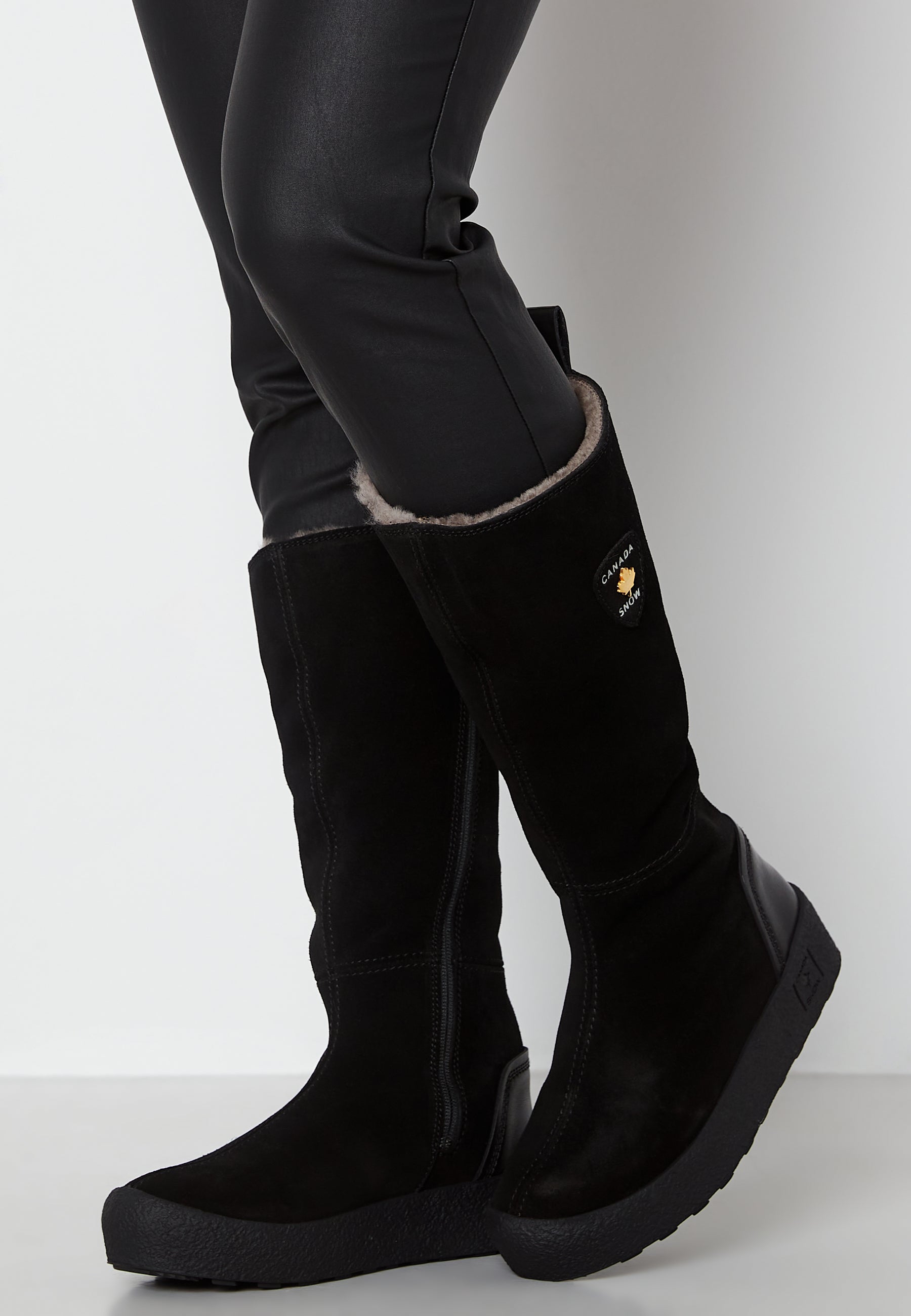 Canada Snow W's Quebec Grip High Suede Black