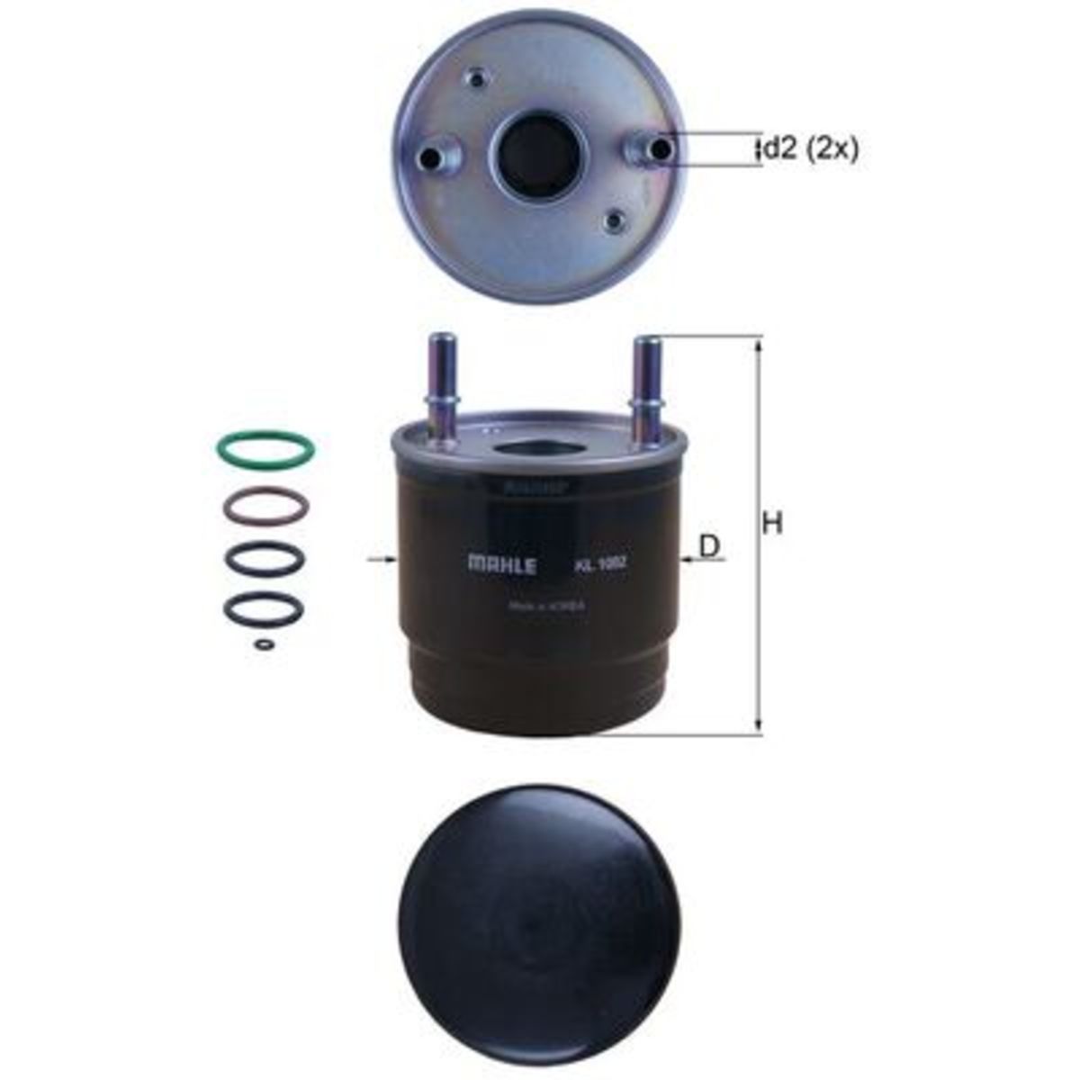 Polttoainesuodatin MAHLE KL 1002D