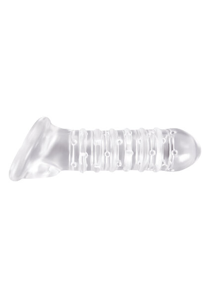 NS Novelties Renegade Ribbed Extension Clear Penis sleeve
