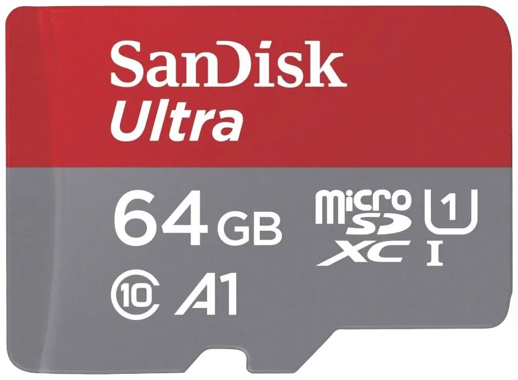 SanDisk Ultra 64 Gt MicroSDXC UHS-I A1 -muistikortti + SD-adapteri