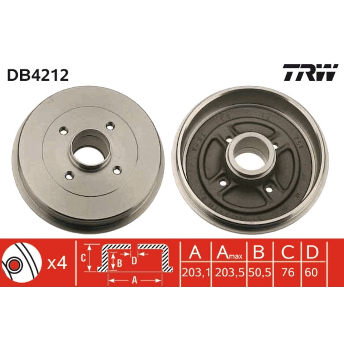 Jarrurumpu TRW DB4212