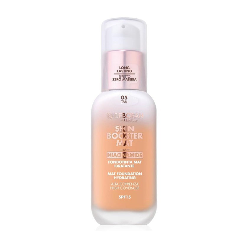 Deborah Skin Booster Mat Spf 15 - Moisturizing Mat Foundation 05 - Tan (30 ml)