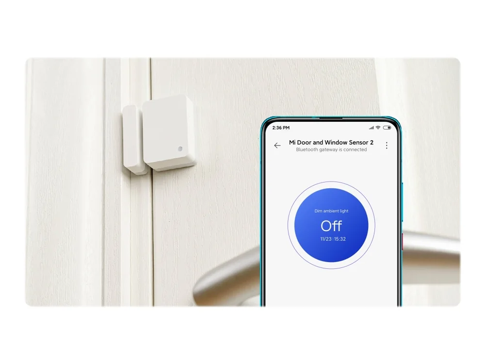 Xiaomi Mi Door and Window Sensor 2, Langaton, Bluetooth, Valkoinen, Liima, -10 - 50 °C, 0 - 95%