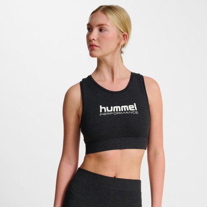 Hummel Pulse Logo Light Support Bra K. M Musta Naiset