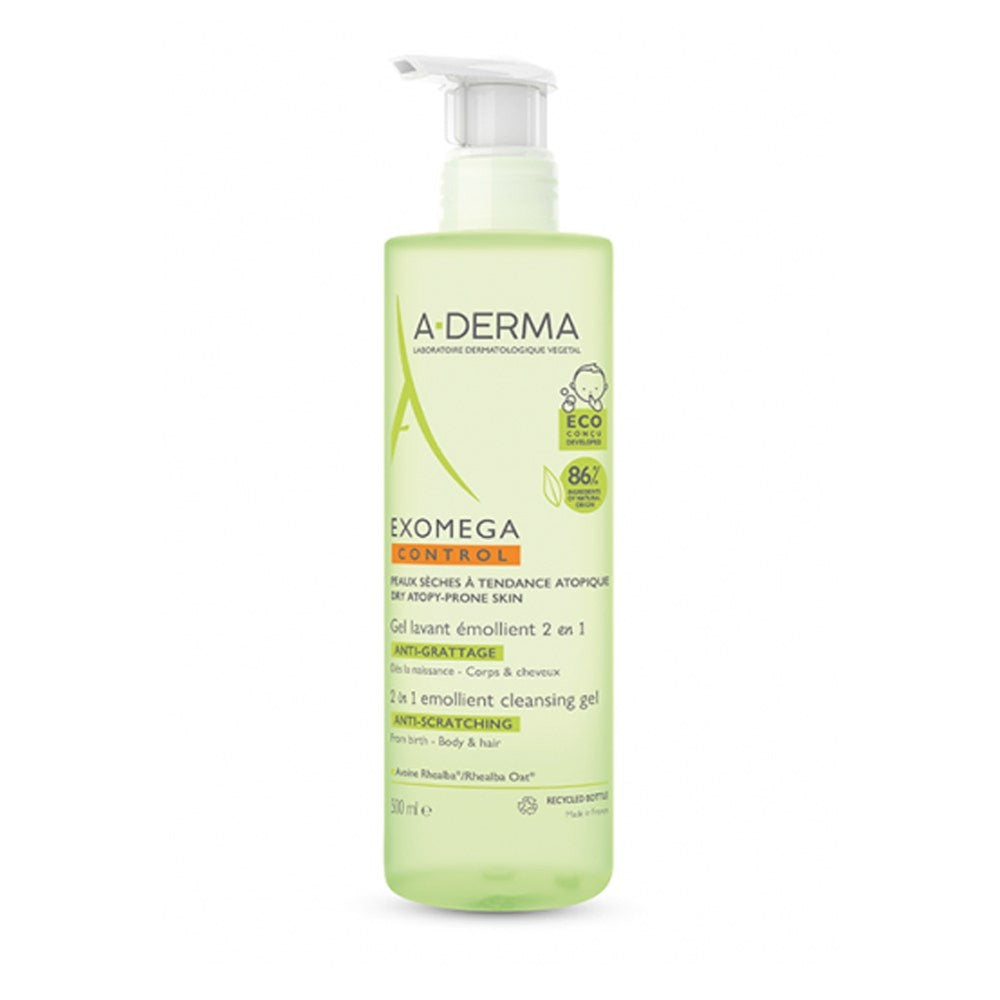 TO-Derma Exomega Control Naarmuuntumaton, pehmittävä puhdistusgeeli 500ml