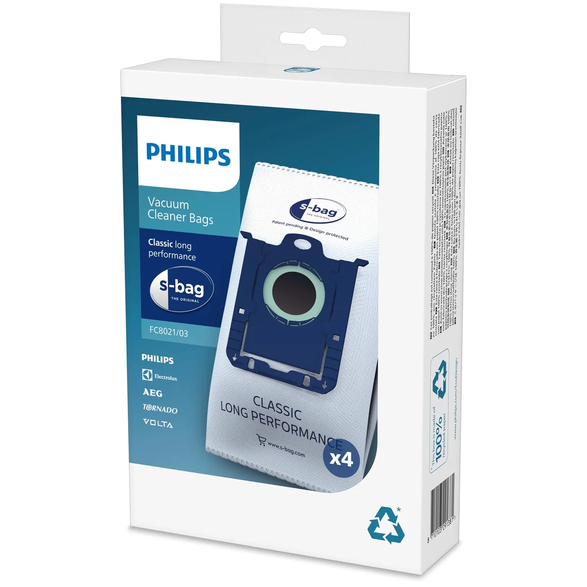 Philips FC8021 Classic - Pitkä suorituskyky - Taske - til støvsugere - Philips FC8433, FC9060, FC9160  Expression FC8606 Anti-allergia  Performer FC9150 HomeCare -laitteisiin
