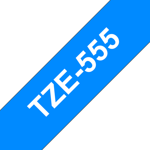 Brother Tape 24mm Tze-555 Valkoinen/sininen