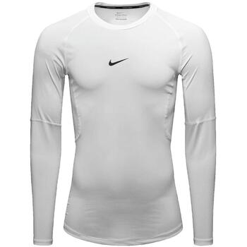 NIKE Toiminnallinen paita 'Pro' musta / valkoinen