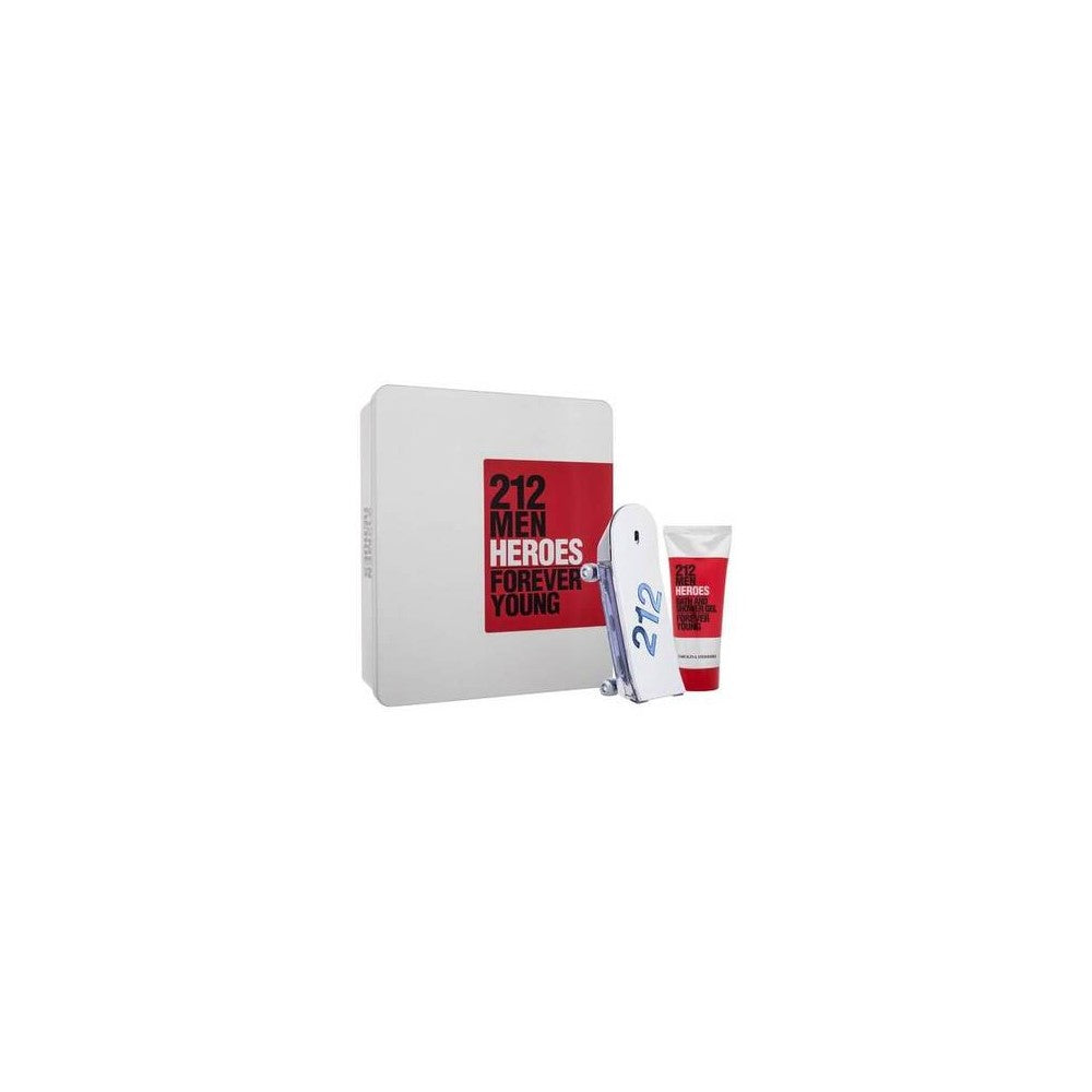Carolina herrera 212 Men Heroes lahjasetti EDT 90ml ja suihkugeeli 100ml - 90ml
