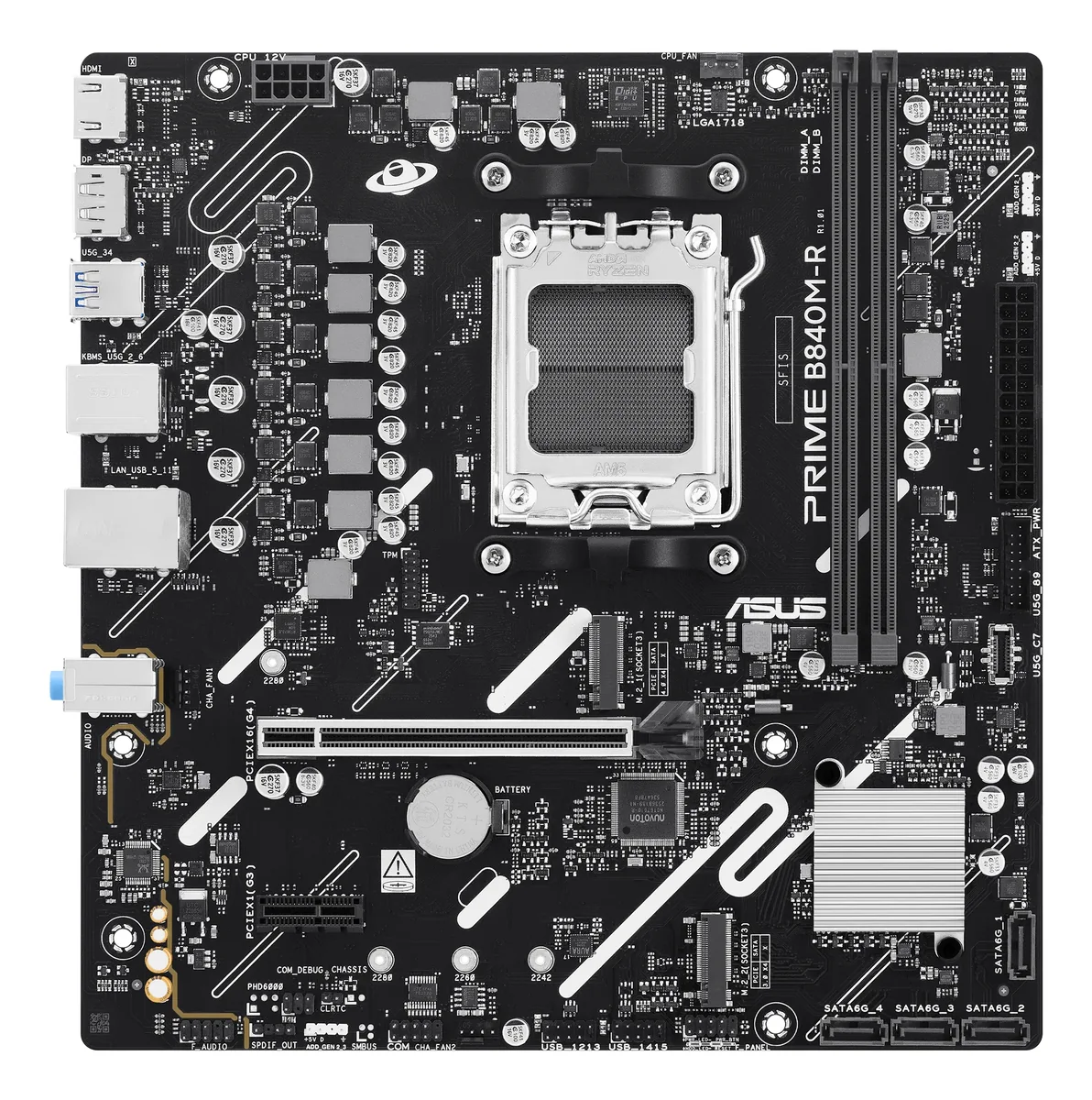 Asus PRIME B840M-R DDR5 AM5 mATX -emolevy