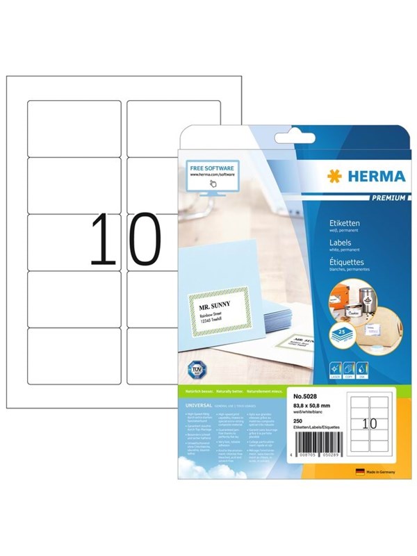 Herma label Premium 83,8x50,8 (250)