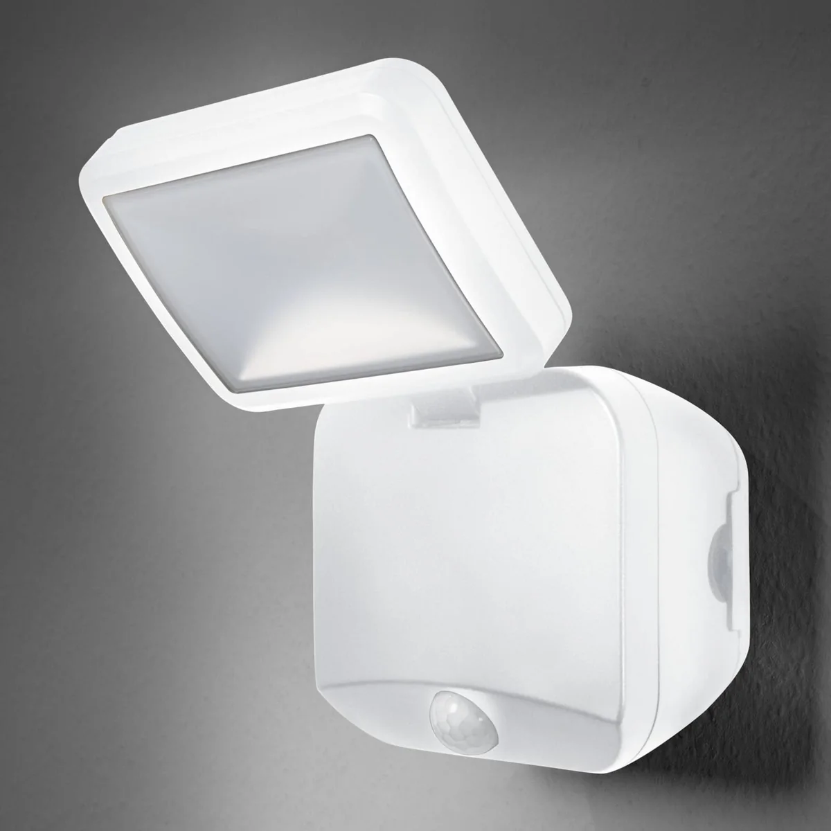 OSRAM LED-ulkoseinävalaisin DOUBLE, 1-lamppuinen, valkoinen, paristo
