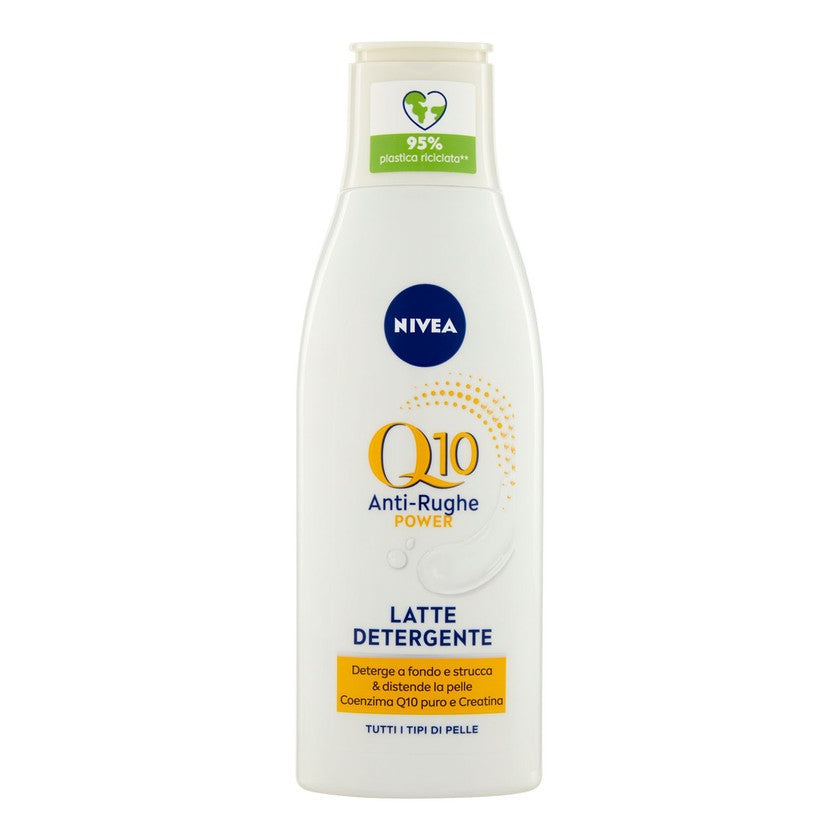 Nivea Q10 Plus -kasvojenpuhdistusmaito ryppyjä vastaan 200 ml