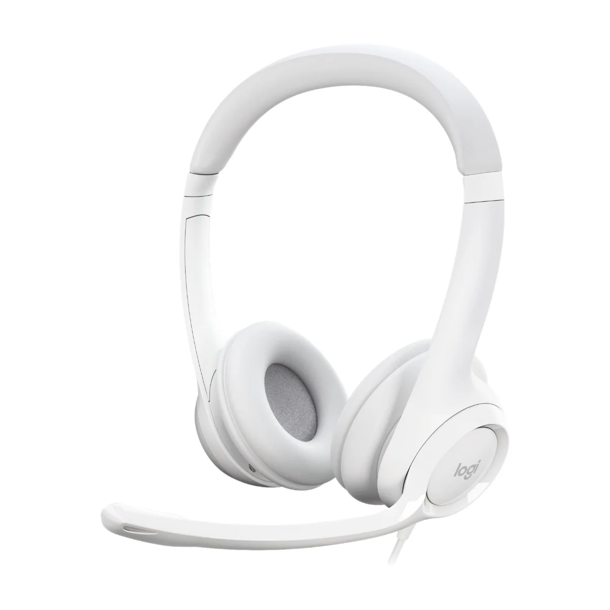 Logitech H390 - Kuulokkeet - korvalla - kaapeli - USB - Luonnonvalkoinen