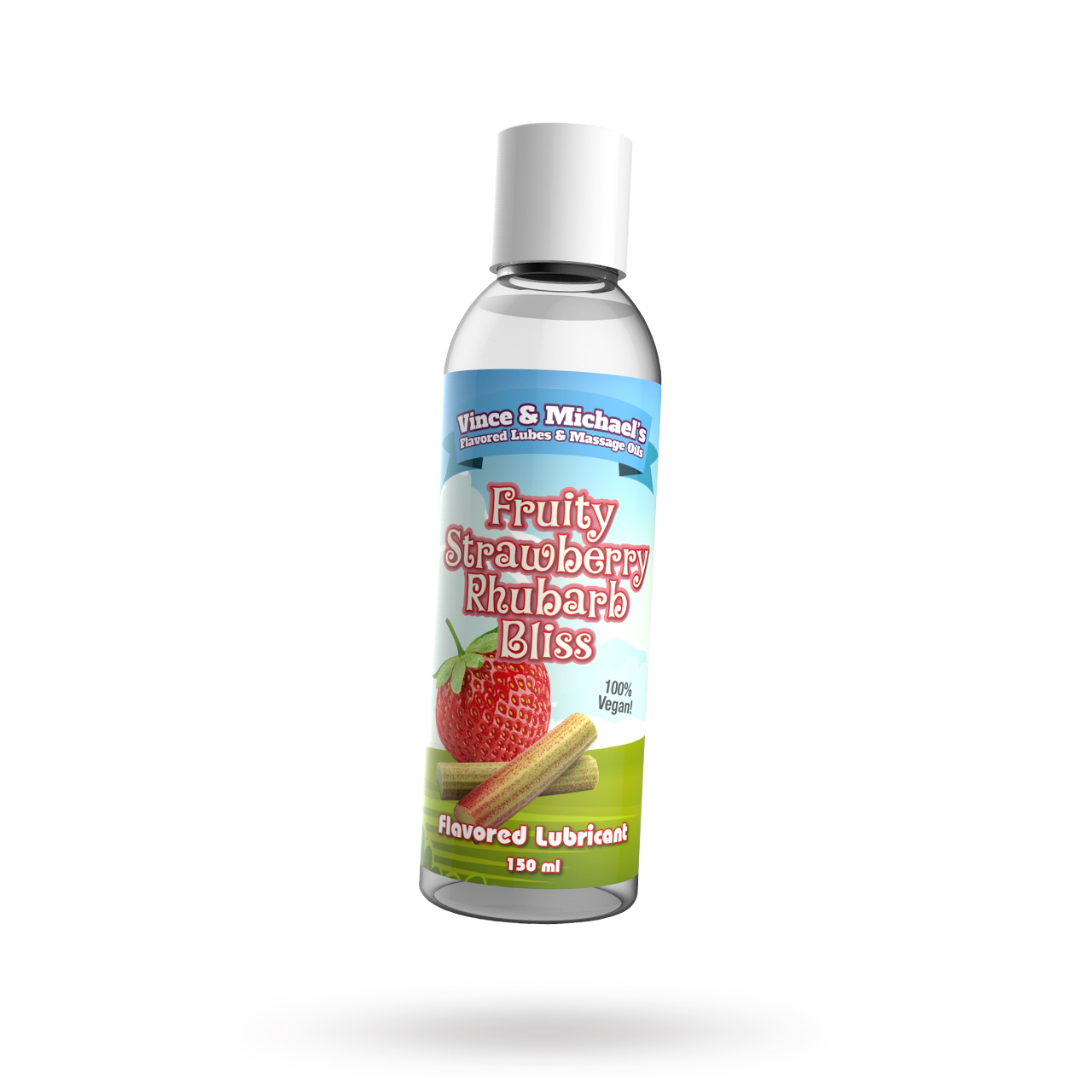 Fruity Strawberry Rhubarb Bliss Flavored Lubricant 50ml Liukuvoide maulla