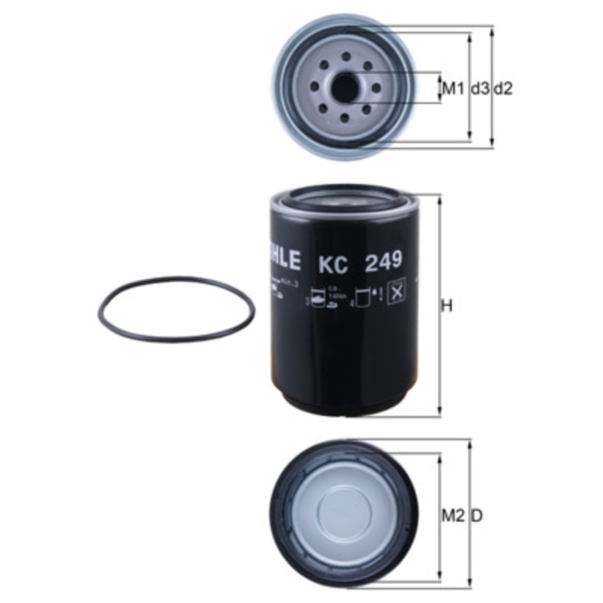 Polttoainesuodatin MAHLE KC 249D