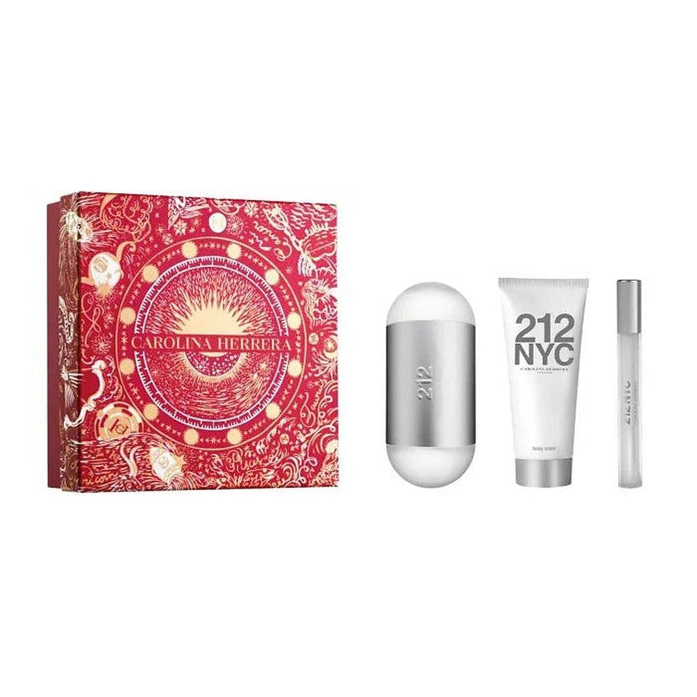 Carolina Herrera 212 Nyc Eau De Toilette Spray 100ml Setti 3 kpl Joulu 2023