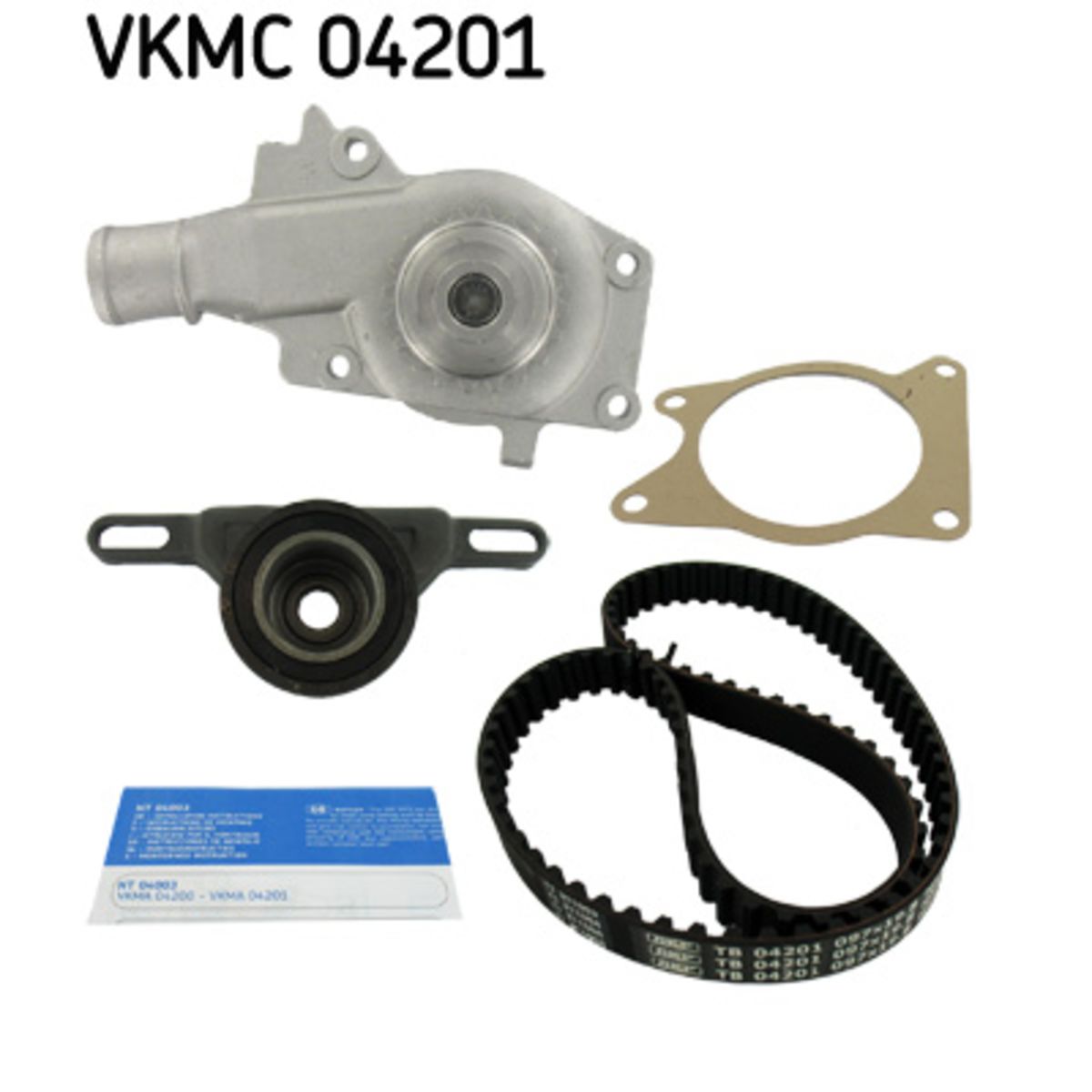 Vesipumppu + jakohihnasarja SKF VKMC 04201