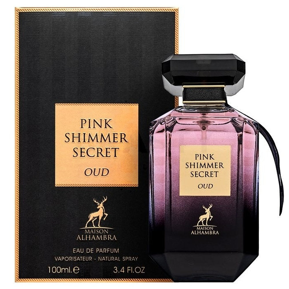 Alhambra Pink Shimmer Secret Oud Donna 100 ml — Eau de Parfum
