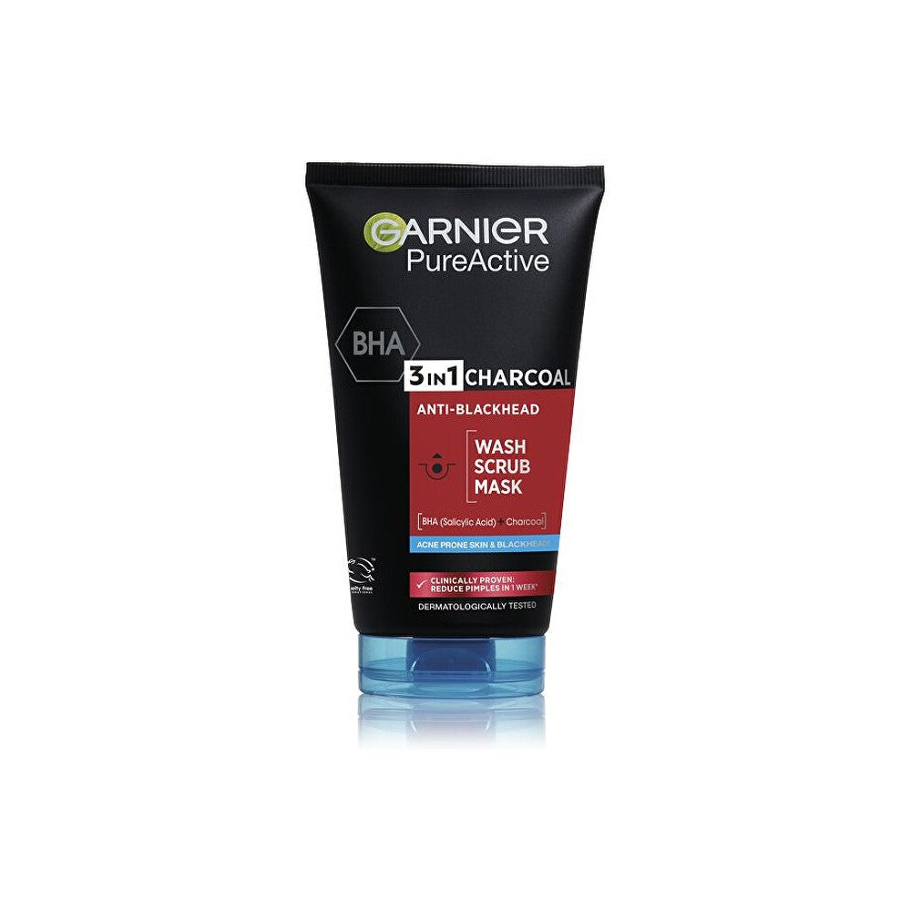 Garnier 3v1 Black Pure Active (intensiivinen mustapäiden esto hiilellä) 150 ml