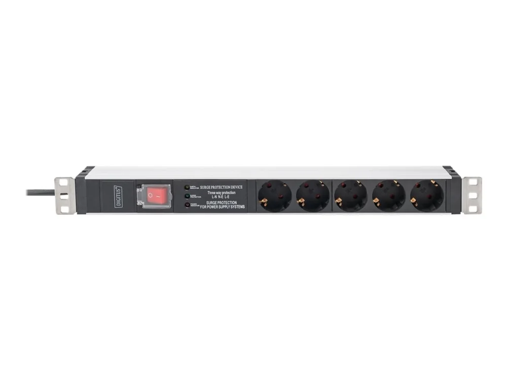 DIGITUS 5-Port - 1U - Aluminum PDU