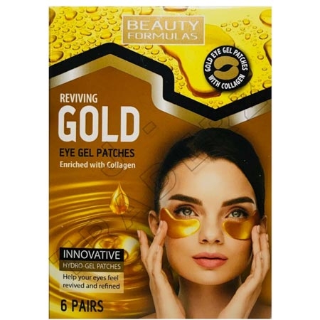 Beauty Formulas Gold Gel silmänympärysnaamio - 6 paria