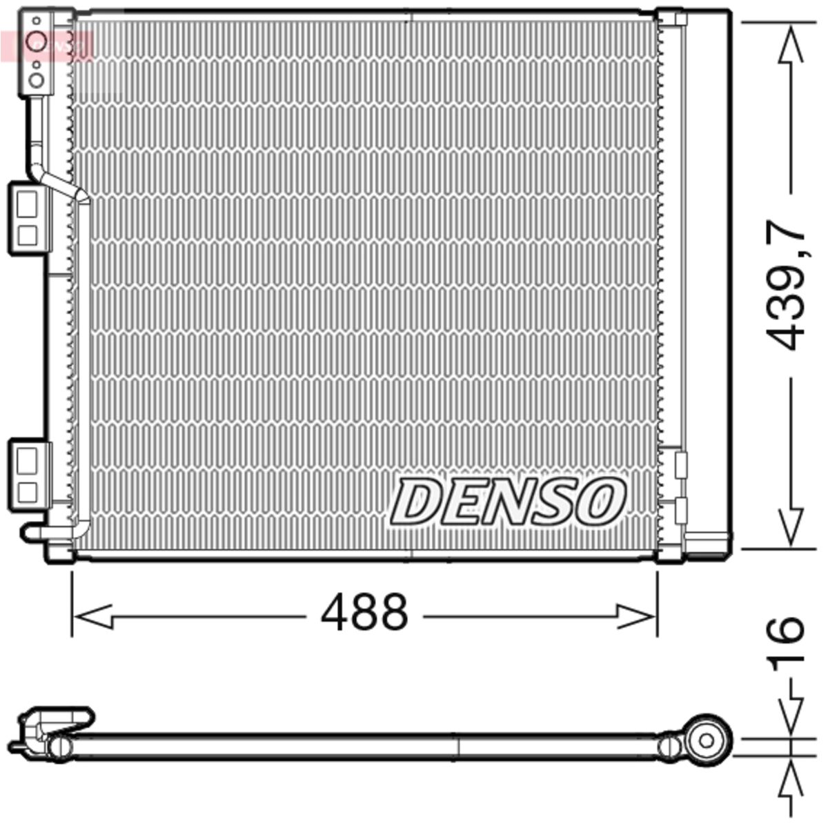 Lauhdutin, ilmastointilaite DENSO DCN46028