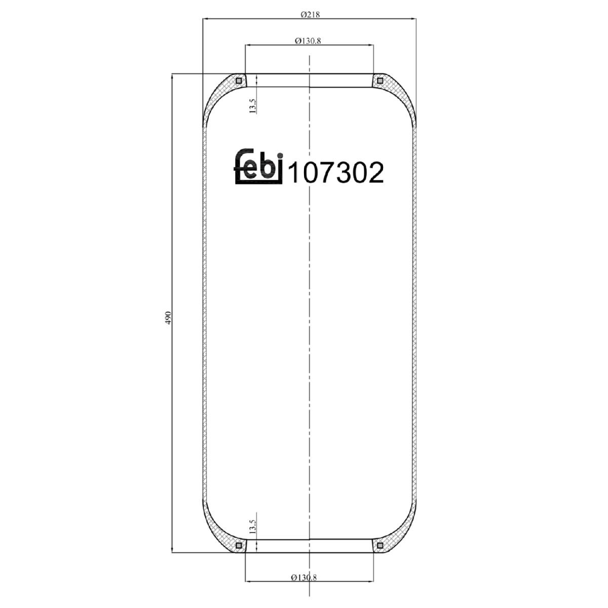 Metallipalje, ilmajousitus FEBI BILSTEIN 107302