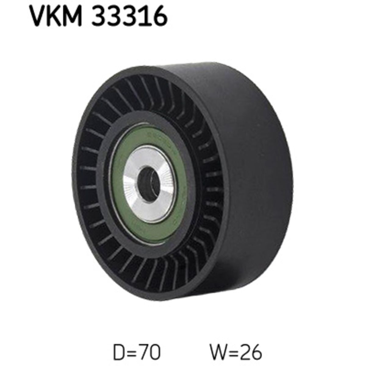 Ohjainrulla, moniurahihna SKF VKM 33316