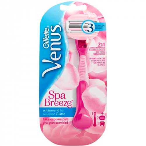 Gillette Venus Spa Breeze kaavin & partakoneen terät