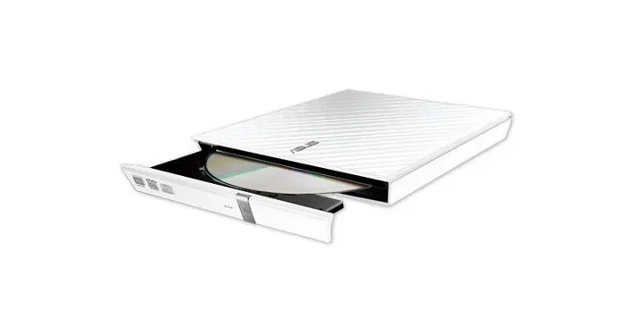 ASUS SDRW-08D2S-U LITE - Levyasema - DVD±RW (±R DL) / DVD-RAM - 8x/8x/5x - USB 2.0 - ulkoinen - valkoinen