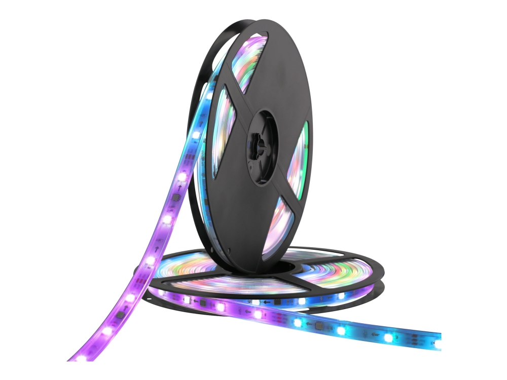 Deltaco Älykäs LED-valonauha ulkokäyttöön, RGB, 10m (2x5m)