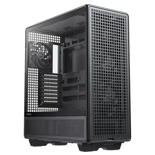 Antec -täystornikotelo ikkunalla, musta